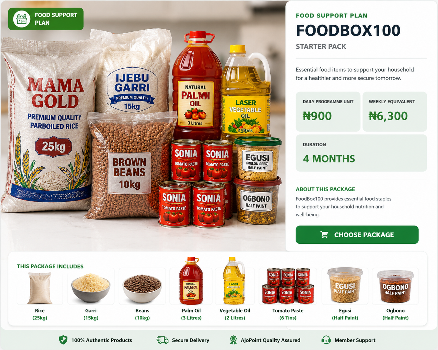 FoodBox100 — Starter Pack