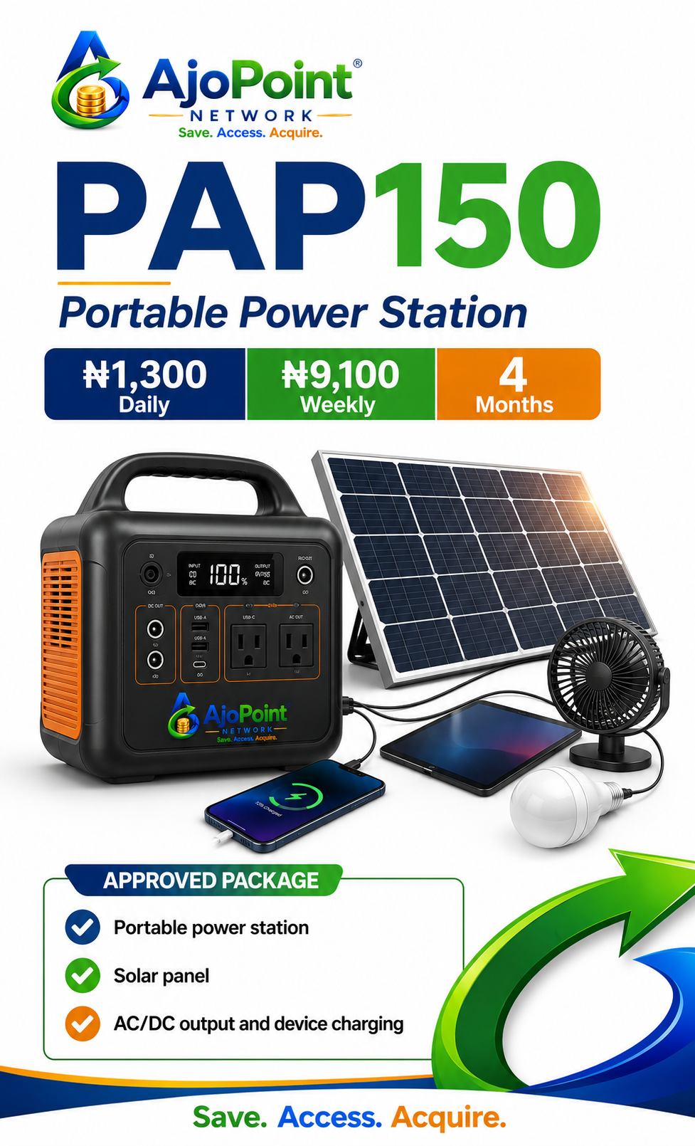 PAP150 — Portable Power Station